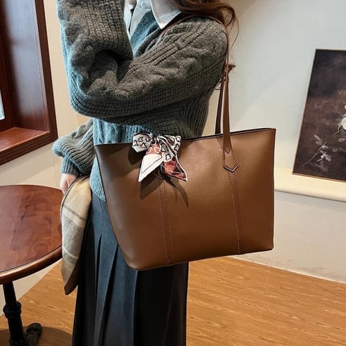 حقيبة نسائية صيفية جديدة سوداء حقيبة يد ذات سعة كب...