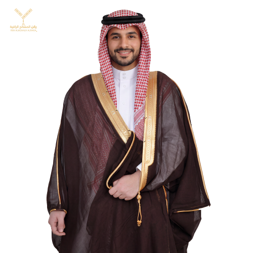 Luxurious abaya with embroidered oud design