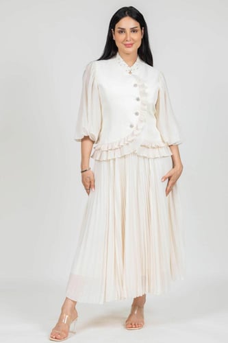 طقم تيور ناعم بلوزه وتنوره