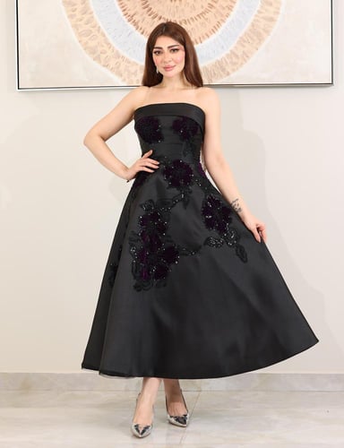 فستان ميكادو ورد