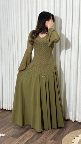 فستان دانتيل شيفون لول