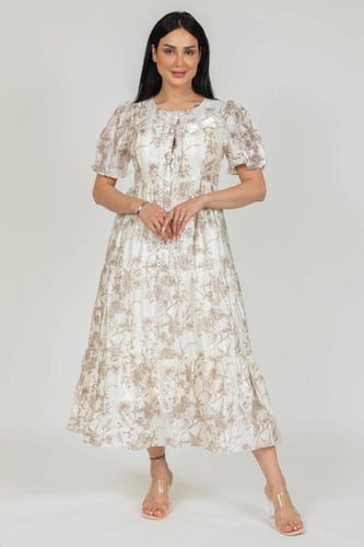 فستان مشجر قصير