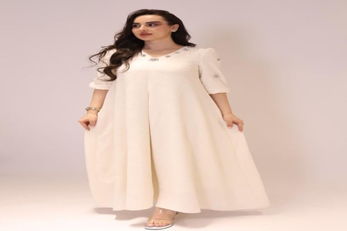 جلابية بتطريز كرستال