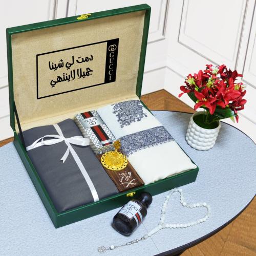 طقم هدايا الشتاء بوكس رجالي اخر اصدار شال وقماش تصميم الاسم والعباره حسب الطلب