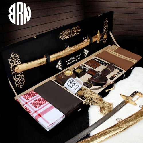 عرض هدايا رجالي ملكي بكس هدايا الشيوخ سيف ومشلح وم...