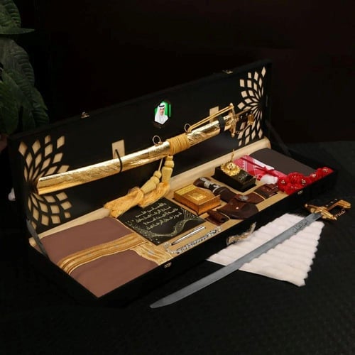 بوكس ملكي سيف دمشقي ومشلح بعبارات مختاره تصميم حسب...