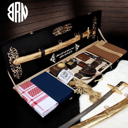 عرض هدايا رجالي ملكي بكس هدايا الشيوخ سيف ومشلح وم...