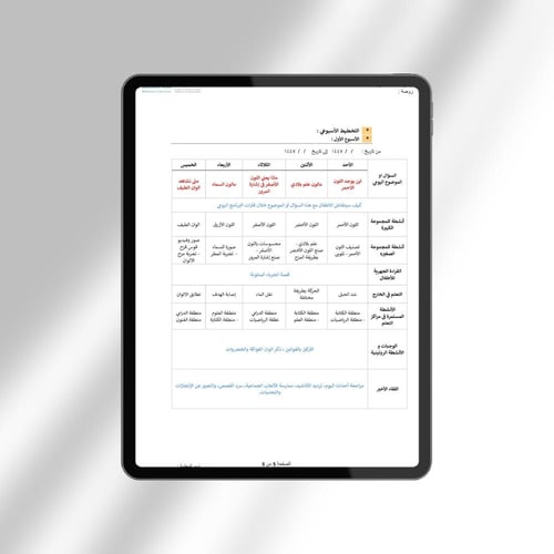 تخطيط وحدة الألوان