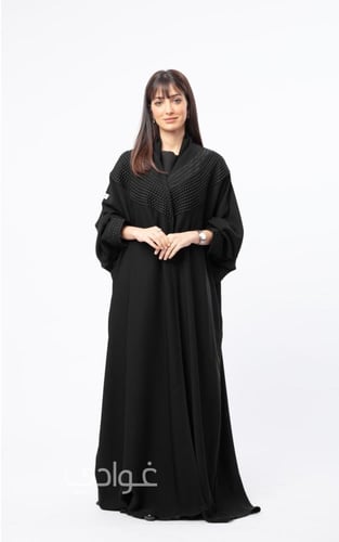 عباية عيد بشت بقصة الفراشة بتطريز بارز - 11070