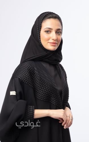 عباية عيد بشت بقصة الفراشة بتطريز بارز - 11070