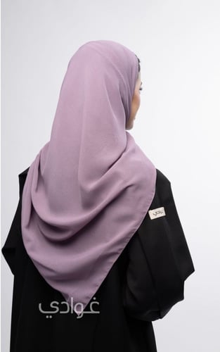 طرحة سادة باللون البنفسجي الفاتح - 11033