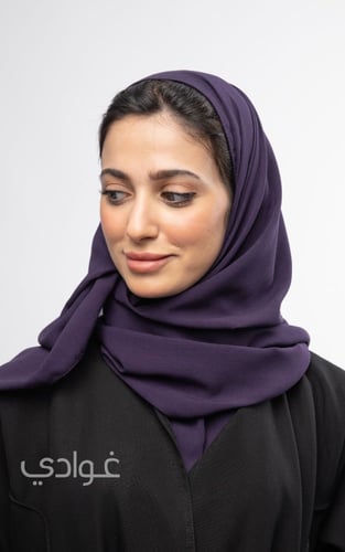 طرحة سادة باللون البنفسجي - 11034