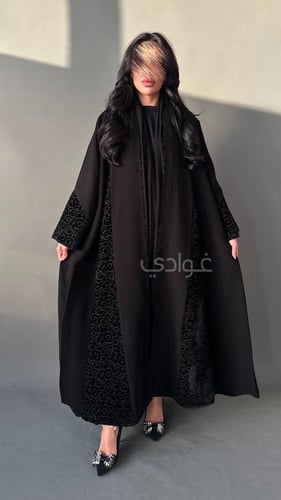 عباية ليمار فاخرة بقَصّة دبل كلوش ولمسات مخملية -1...