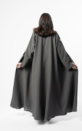 عباية بليزر باللون الرمادي - 11037