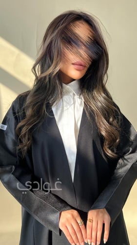 عباية عيد سوداء كلوش- 11174