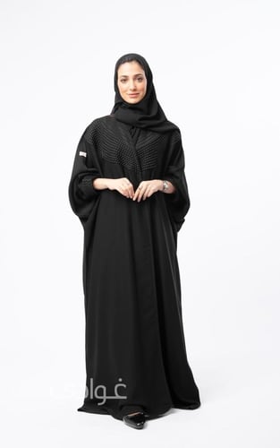 عباية عيد بشت بقصة الفراشة بتطريز بارز - 11070