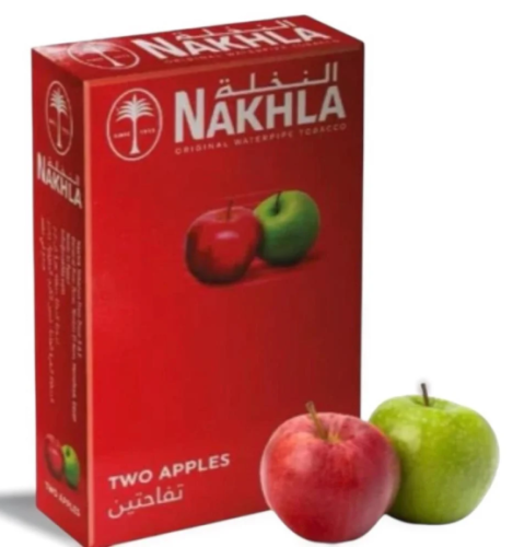 معسل النخلة تفاحتين مستورد أصلي وزن 50 جرام Nakhla Double Apple
