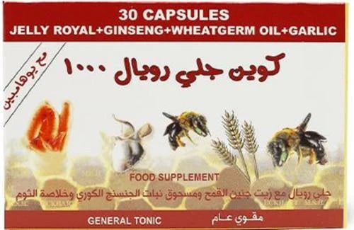 Queen Royal Jelly 1000 food supplement 30capsules