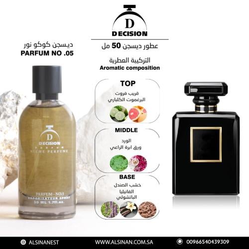 عطر رقم 05 ديسجن كوكو نور