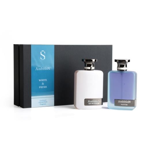 طقم عطر امبيشن وايت و فرش