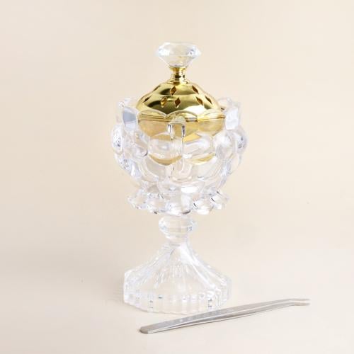 مبخر كرستالي لون ذهبي