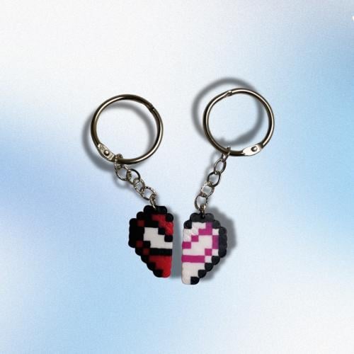 Spiderman heart Keychains | ميدالية قلب سبايدرمان