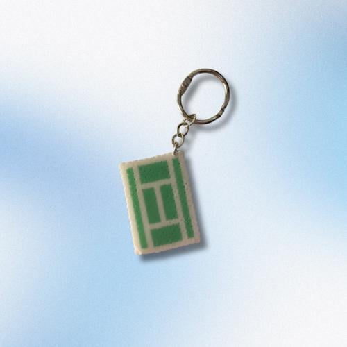 ميدالية ملعب تنس | Tennis court keychain
