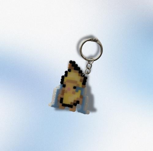 ميدالية قطة موزة | Banana Cat Keychain
