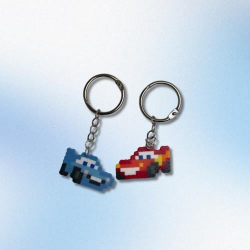 Sally and mcqueen Keychains | ميدالية سالي و ماكوي...