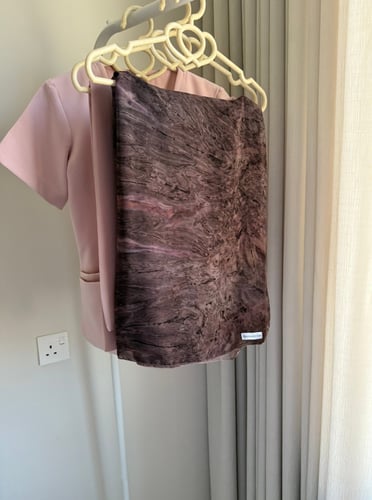 طرحة وردي مشجر