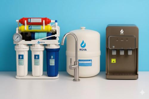 بكج تحلية مياه + برادة + خزان ضغط