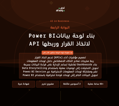 بناء لوحة بيانات Bower Bi وربطها مع API