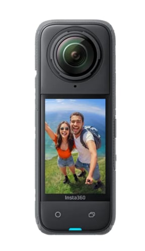 انستا360 كاميرا اكشن X4 بزاوية 360 درجة، أسود | in...