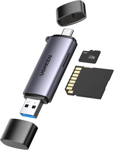 قارئ بطاقة SD محول OTG ثنائية المنفذ يو اس بي 3.0...