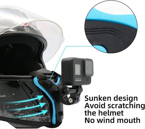 مثبت الكاميرا لخوذة الدراجة النارية