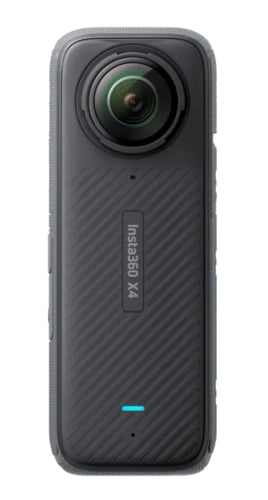 انستا360 كاميرا اكشن X4 بزاوية 360 درجة، أسود | in...