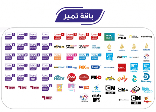 رسيفر beIN مصري 4K مع باقة تميز 3 أشهر