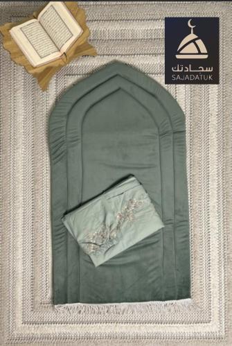 سجادات صلاة مبطن سفنج قطيفة ناعم مريحة للقدمين مع...