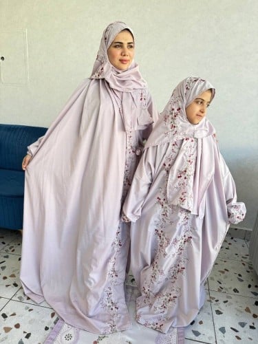 طقم الام والبنت شرشفين صلاة ملاحظة شرشف البنت يكون...