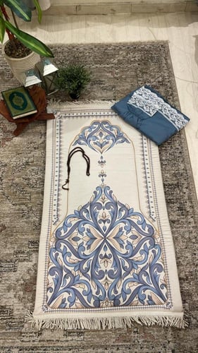 سجاد مبطن اسفنج ٢ سم مبطن مع شرشف صلاة