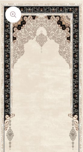 سجادة صلاة مانع للانزلاق بشراشيب هاند ميد يدوي طوي...