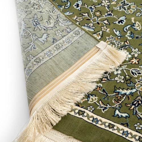 سجادة صلاة المدينة المنورة الاخضر سماكة عاليه ٤ مل...