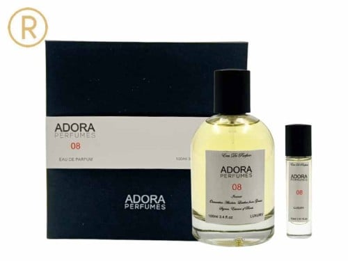 ادورا بارفيوم 08 او دي بارفيوم 100مل و عينه 25مل