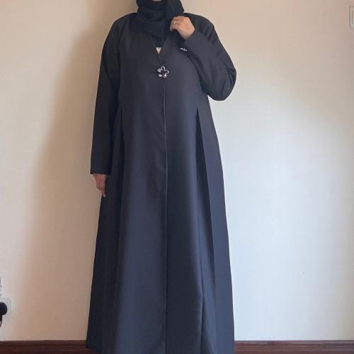 عباية بليزر اسود مبطن
