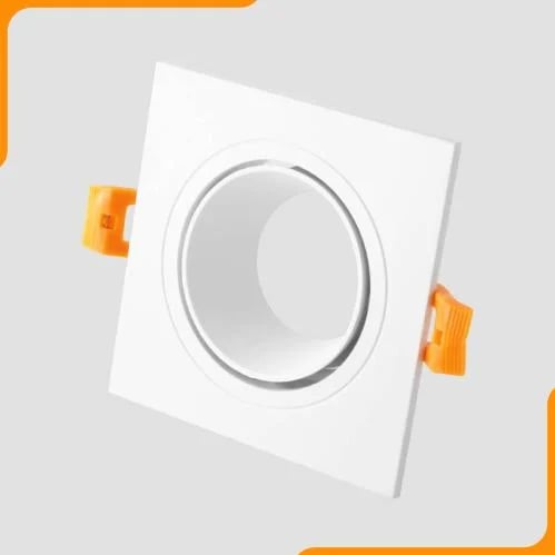Spotlight frame single white plastic