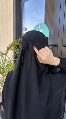 عرض 2 - نقاب قطن ربط