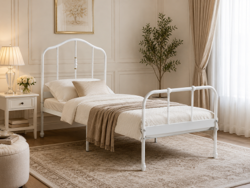 سرير مقاس 90*190 WHITE 3828