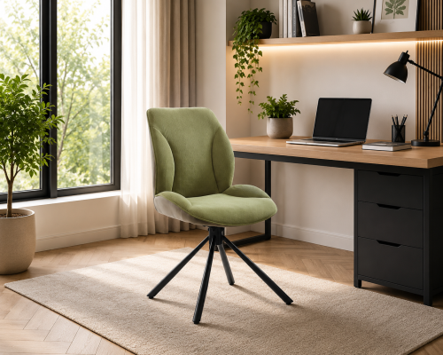 كرسي بتدرج الأخضر الداكن والفاتح