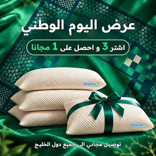 عرض اليوم الوطني 96 | 3 مخدات + 1 مجانًا