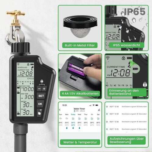 مؤقت ومنظم ري الشجر الذكي واي فاي